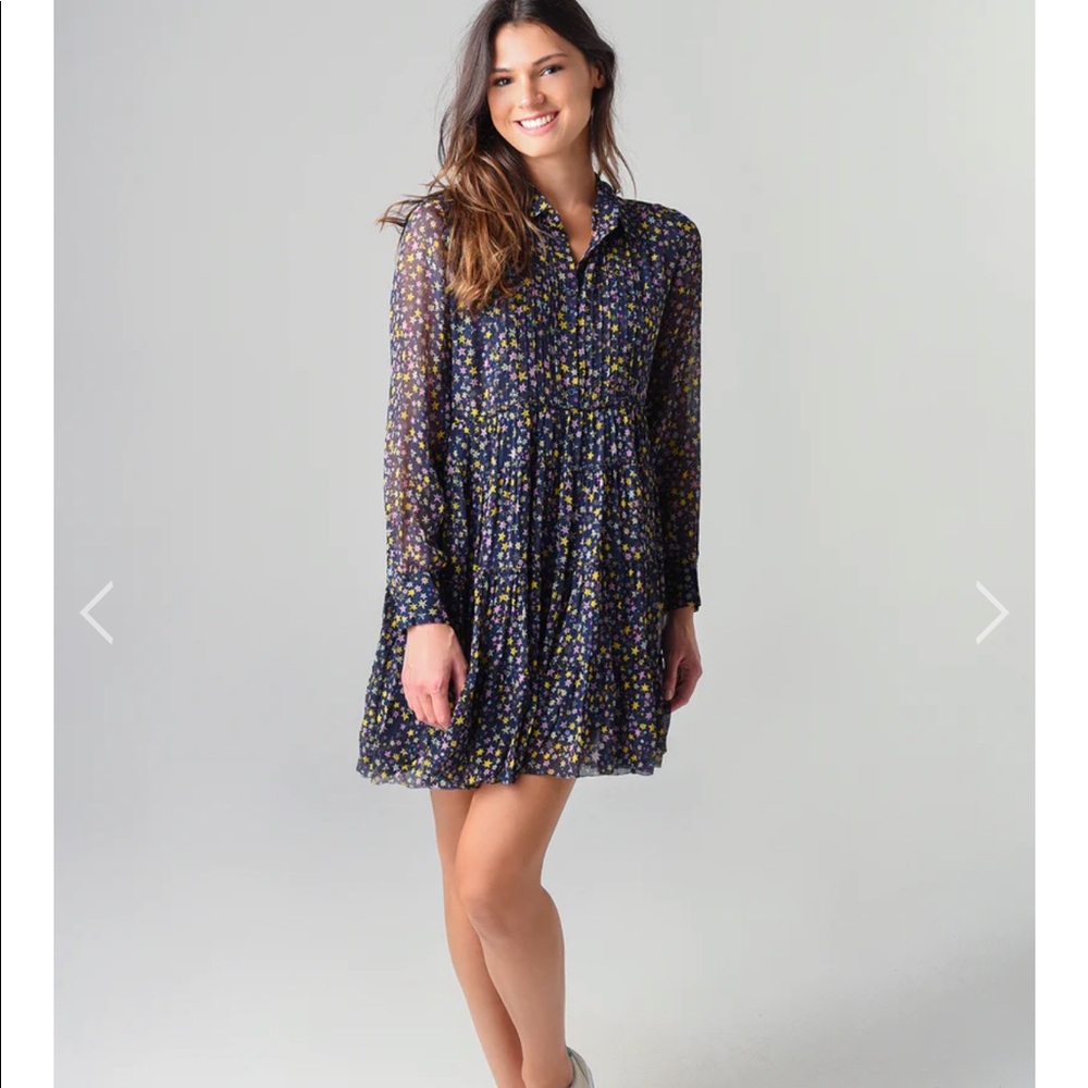 Rapidy Crinkel Print Etoiles Dress